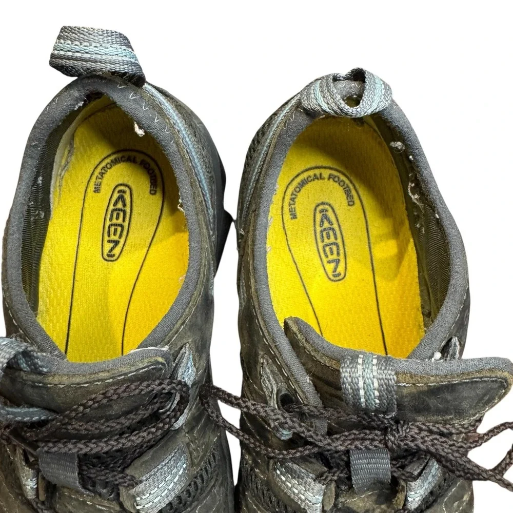 Keen Utility Flint Low Shoes Mens‎ Size 6.5 Steel Toe Gray Black Work ASTM